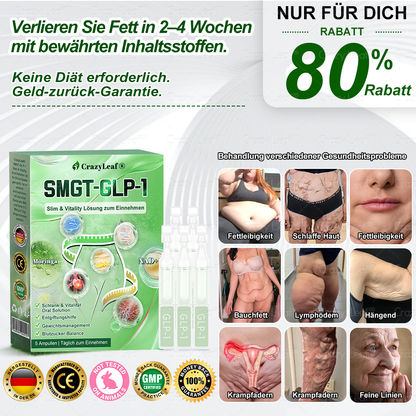 DE Klinisch bewiesen | Offizieller Shop | 𝐂𝒓𝓪𝙯𝙮𝐋𝑒𝑎𝐟® 𝚂𝖬𝐺𝘛-𝘎𝐿𝙋-1 Orallösung gegen Übergewicht, Bluthochdruck, Blutzucker- & Fettleberprobleme, Gelenkschmerzen, Müdigkeit, Energiemangel & schlaffe Haut – für mehr Gesundheit & Vitalität.