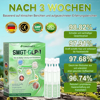 DE Klinisch bewiesen | Offizieller Shop | 𝐂𝒓𝓪𝙯𝙮𝐋𝑒𝑎𝐟® 𝚂𝖬𝐺𝘛-𝘎𝐿𝙋-1 Orallösung gegen Übergewicht, Bluthochdruck, Blutzucker- & Fettleberprobleme, Gelenkschmerzen, Müdigkeit, Energiemangel & schlaffe Haut – für mehr Gesundheit & Vitalität.